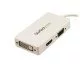 StarTech.com Adaptateur de voyage Mini DisplayPort vers VGA / DVI / HDMI - Convertisseur vidéo 3-en-1 - Blanc StarTech.com Adaptateur de voyage Mini DisplayPort vers VGA / DVI / HDMI - Convertisseur vidéo 3-en-1 - Blanc