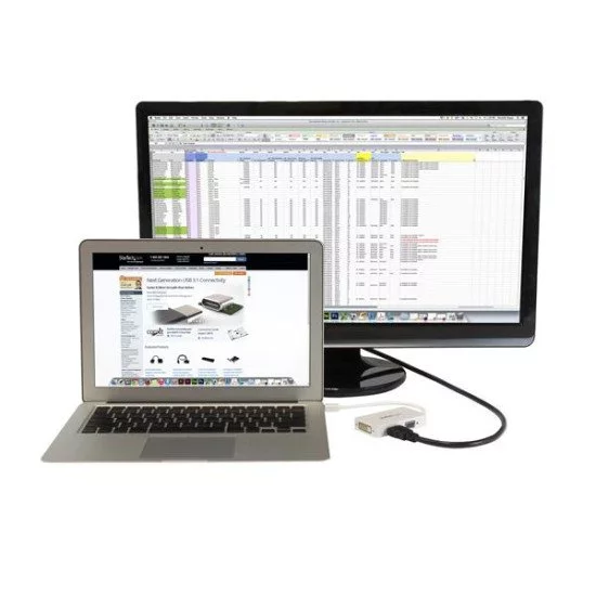 StarTech.com Adaptateur de voyage Mini DisplayPort vers VGA / DVI / HDMI - Convertisseur vidéo 3-en-1 - Blanc StarTech.com Adaptateur de voyage Mini DisplayPort vers VGA / DVI / HDMI - Convertisseur vidéo 3-en-1 - Blanc
