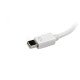 StarTech.com Adaptateur de voyage Mini DisplayPort vers VGA / DVI / HDMI - Convertisseur vidéo 3-en-1 - Blanc