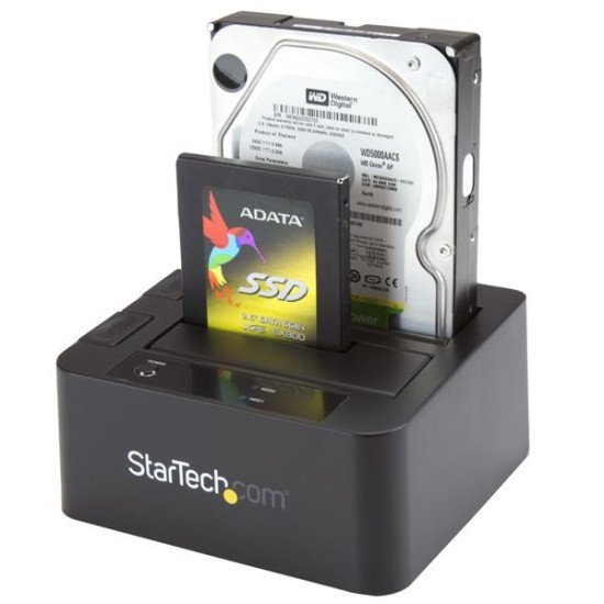 StarTech.com Station d'accueil USB 3.0 / eSATA pour 2 disques durs SATA III de 2,5 / 3,5 - Dock HDD / SSD avec UASP