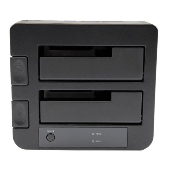 StarTech.com Station d'accueil USB 3.0 / eSATA pour 2 disques durs SATA III de 2,5 / 3,5 - Dock HDD / SSD avec UASP