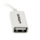 StarTech.com Câble adaptateur Micro USB vers USB Host OTG de 12cm - Mâle / Femelle - Blanc