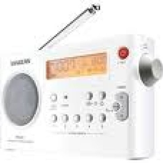 Sangean PR-D7 Radio portable Numérique Blanc