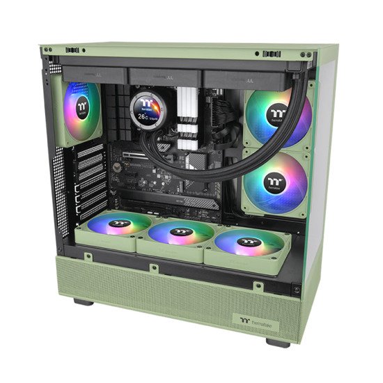 Thermaltake CL-F199-PL14MG-A système de refroidissement d'ordinateur Boitier PC Ventilateur 14 cm Vert 3 pièce(s) Thermaltake CL-F199-PL14MG-A système de refroidissement d'ordinateur Boitier PC Ventilateur 14 cm Vert 3 pièce(s)