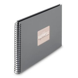 Hama 00009841 album photo et protège-page Gris 50 feuilles Reliure spiralée