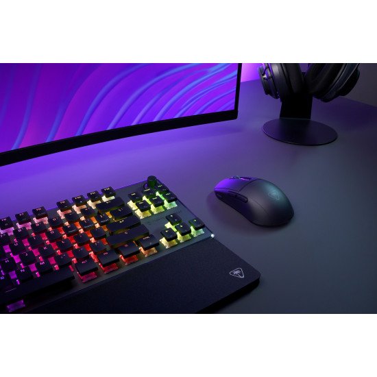 Turtle Beach Burst II Air - Souris gaming sans fil 2,4 GHz : ultralégère avec 47 g, touches optiques, symétrique, capteur optique 26 000 PPP, Bluetooth, autonomie 120 heures, câble USB-C Noir Turtle Beach Burst II Air - Souris gaming sans fil 2,4 GHz : ultralégère avec 47 g, touches optiques, symétrique, capteur optique 26 000 PPP, Bluetooth, autonomie 120 heures, câble USB-C Noir