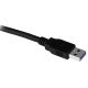 StarTech.com Câble d'extension SuperSpeed USB 3.0 de 1,5m - Rallonge USB A vers A sur socle - M/F - Noir