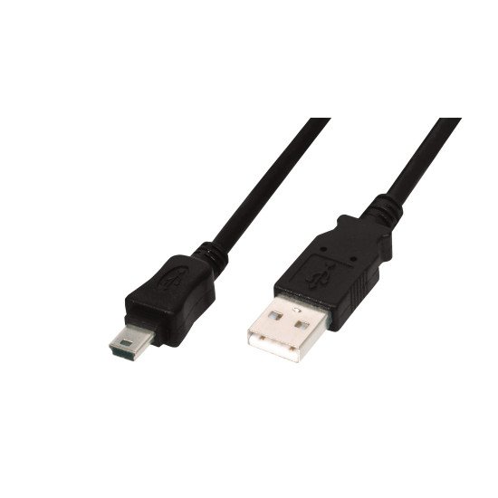 ASSMANN Electronic AK-300130-030-S câble USB 3 m 2.0 Mini-USB B USB A Noir