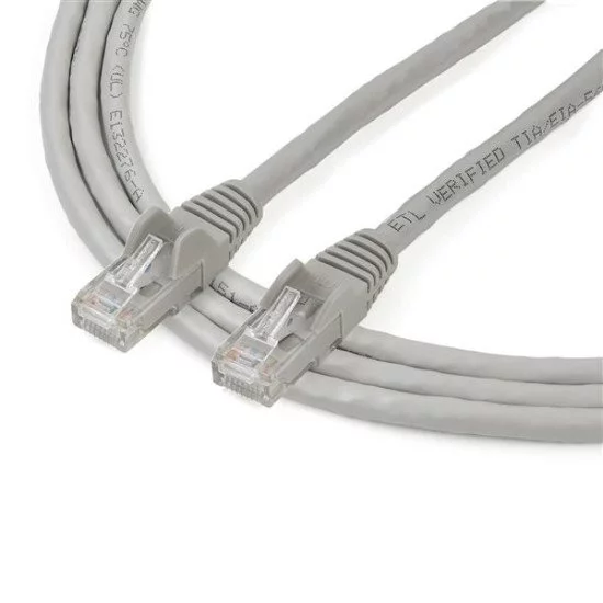 StarTech.com Câble réseau Cat6 Gigabit UTP sans crochet de 2m - Cordon Ethernet RJ45 anti-accroc - M/M - Gris StarTech.com Câble réseau Cat6 Gigabit UTP sans crochet de 2m - Cordon Ethernet RJ45 anti-accroc - M/M - Gris