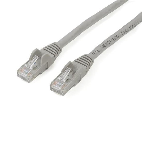 StarTech.com Câble réseau Cat6 Gigabit UTP sans crochet de 2m - Cordon Ethernet RJ45 anti-accroc - M/M - Gris