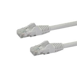 StarTech.com Câble réseau Cat6 Gigabit UTP sans crochet de 2m - Cordon Ethernet RJ45 anti-accroc - M/M - Blanc StarTech.com Câble réseau Cat6 Gigabit UTP sans crochet de 2m - Cordon Ethernet RJ45 anti-accroc - M/M - Blanc