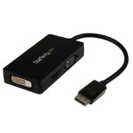 StarTech.com Adaptateur DisplayPort vers VGA / DVI / HDMI - Convertisseur vidéo 3-en-1 StarTech.com Adaptateur DisplayPort vers VGA / DVI / HDMI - Convertisseur vidéo 3-en-1