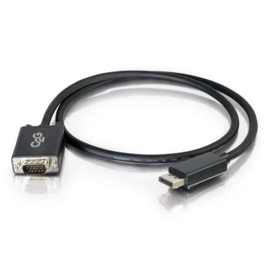 C2G 2.0m DisplayPort M / VGA M 2 m VGA (D-Sub) Noir