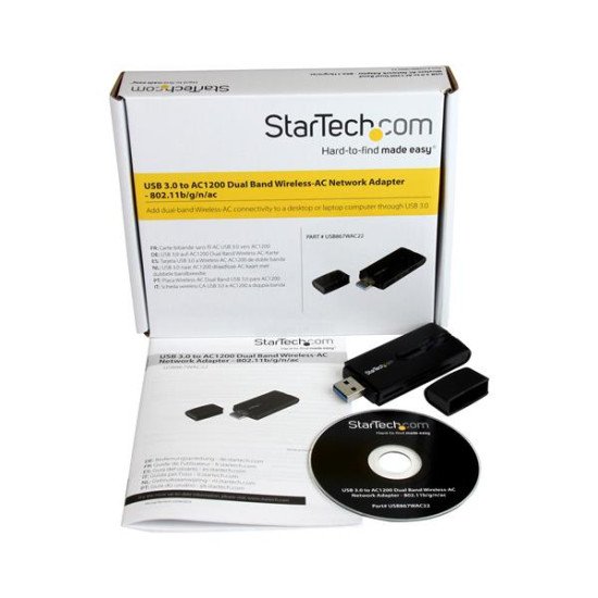 StarTech.com Adaptateur USB 3.0 réseau sans fil AC1200 double bande - Clé USB WiFi 802.11ac