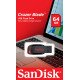 Sandisk Cruzer Blade lecteur USB flash 64 Go USB Type-A 2.0 Noir, Rouge