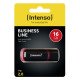 Intenso 16GB USB2.0 lecteur USB flash 16 Go USB Type-A 2.0 Noir, Rouge