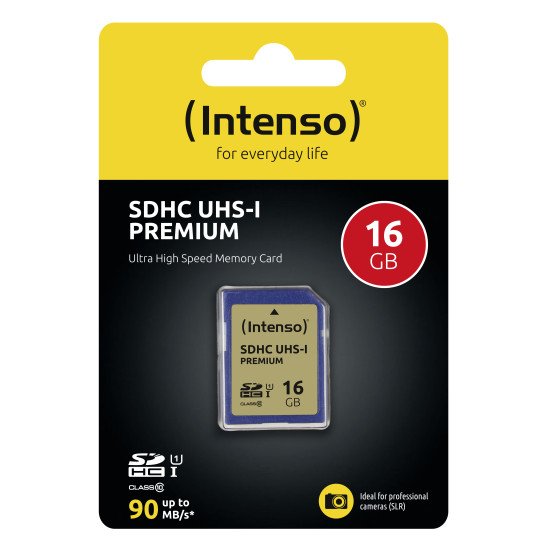 Intenso 3421470 mémoire flash 16 Go SDHC UHS-I Classe 10