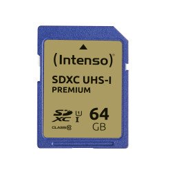 Intenso 3421490 mémoire flash 64 Go SDXC UHS-I Classe 10 Intenso 3421490 mémoire flash 64 Go SDXC UHS-I Classe 10