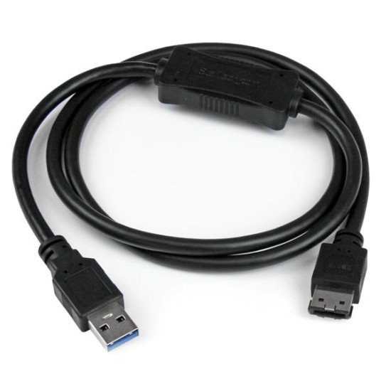 StarTech.com USB3S2ESATA3 Câble adaptateur USB 3.0 vers eSATA de 91cm pour HDD / SSD / ODD - SATA 6Gb/s - M/F