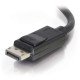 C2G 3m DisplayPort Cable with Latches 4K - 8K UHD M/M - Black Noir