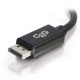 C2G 3m DisplayPort Cable with Latches 4K - 8K UHD M/M - Black Noir