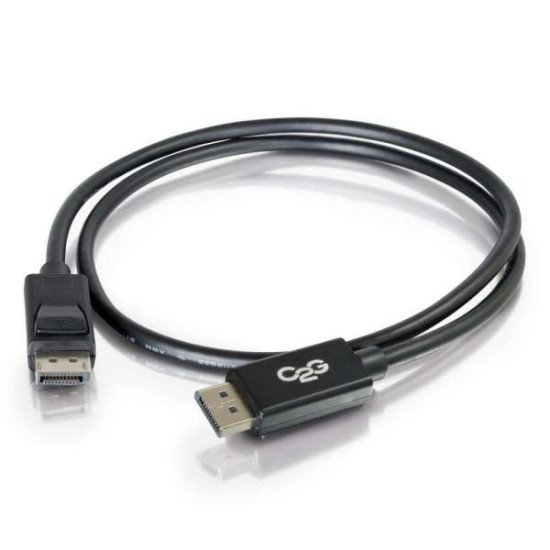 C2G 3m DisplayPort Cable with Latches 4K - 8K UHD M/M - Black Noir