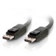 C2G 7m DisplayPort Cable with Latches 4K - 8K UHD M/M - Black Noir