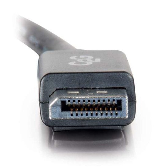 C2G 7m DisplayPort Cable with Latches 4K - 8K UHD M/M - Black Noir