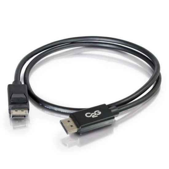 C2G 7m DisplayPort Cable with Latches 4K - 8K UHD M/M - Black Noir