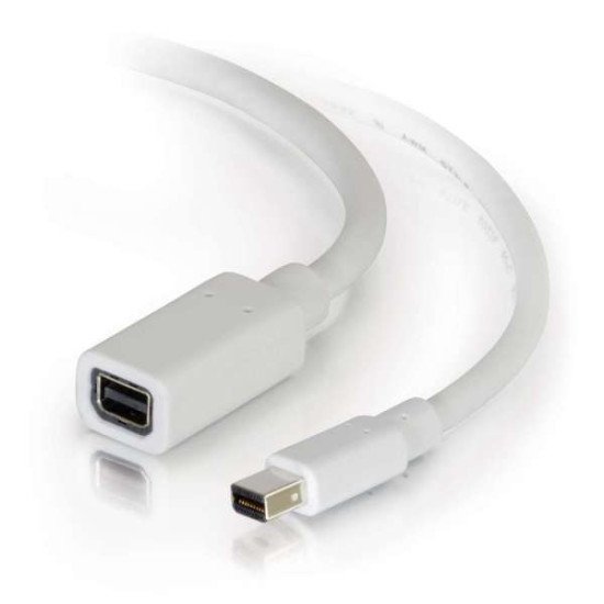C2G 2.0m Mini DisplayPort M/F 2 m Blanc