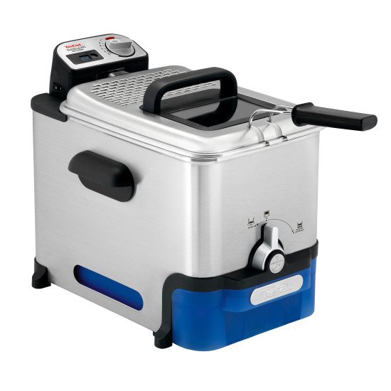 Tefal Oleoclean Pro Inox & Design FR8040 Unique 3,5 L 2300 W Noir, Acier inoxydable Tefal Oleoclean Pro Inox & Design FR8040 Unique 3,5 L 2300 W Noir, Acier inoxydable