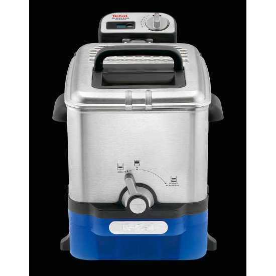 Tefal Oleoclean Pro Inox & Design FR8040 Unique 3,5 L 2300 W Noir, Acier inoxydable Tefal Oleoclean Pro Inox & Design FR8040 Unique 3,5 L 2300 W Noir, Acier inoxydable