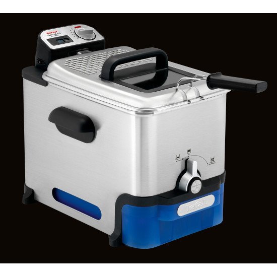 Tefal Oleoclean Pro Inox & Design FR8040 Unique 3,5 L 2300 W Noir, Acier inoxydable Tefal Oleoclean Pro Inox & Design FR8040 Unique 3,5 L 2300 W Noir, Acier inoxydable