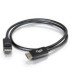 C2G 2m DisplayPort Cable with Latches 4K - 8K UHD M/M - Black Noir
