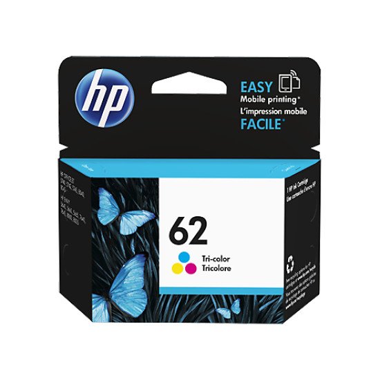 HP 62 Tri-color Ink Cartridge / C2P06AE#UUS Cartouche encre / Cyan, Magenta, Jaune