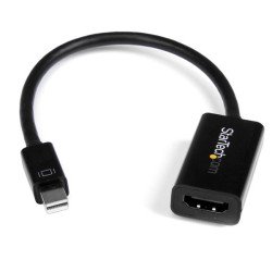 StarTech.com Adaptateur actif Mini DisplayPort 1.2 vers HDMI 4K pour Utrabook / PC portable compatible Mini DP - M/F - Noir StarTech.com Adaptateur actif Mini DisplayPort 1.2 vers HDMI 4K pour Utrabook / PC portable compatible Mini DP - M/F - Noir