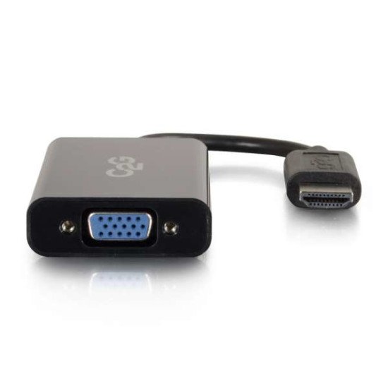 C2G 80501 câble vidéo et adaptateur 0,2 m HDMI VGA (D-Sub) Noir