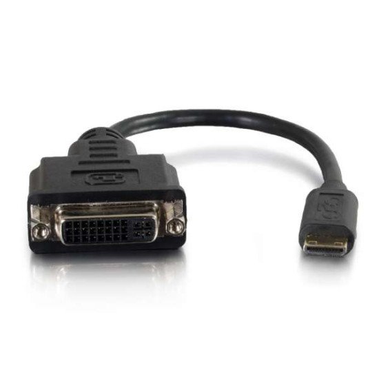 C2G 80505 câble vidéo et adaptateur 0,2 m Mini-HDMI DVI-D Noir