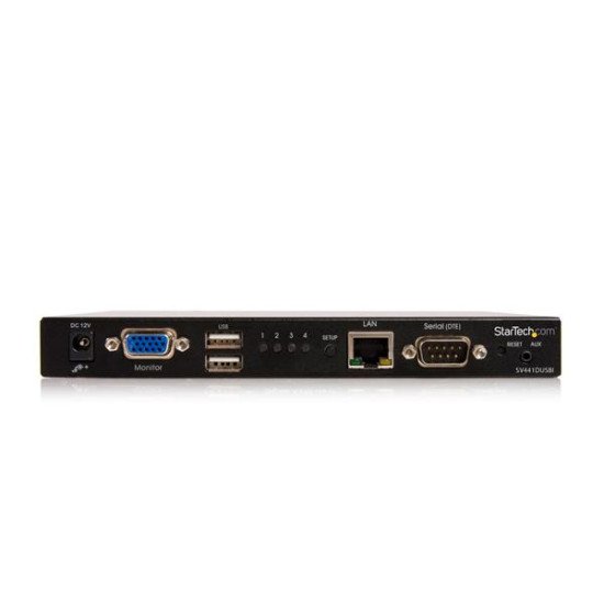 StarTech.com Switch KVM USB sur IP - 1 EcranVGA pour 4 Ordinateurs - Commutateur KVM via Cat5