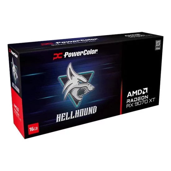 PowerColor Hellhound Radeon RX 9070 XT AMD 16 Go GDDR6 PowerColor Hellhound Radeon RX 9070 XT AMD 16 Go GDDR6