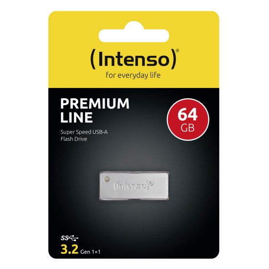 Intenso Premium Line lecteur USB flash 32 Go USB Type-A 3.2 Gen 1 (3.1 Gen 1) Argent