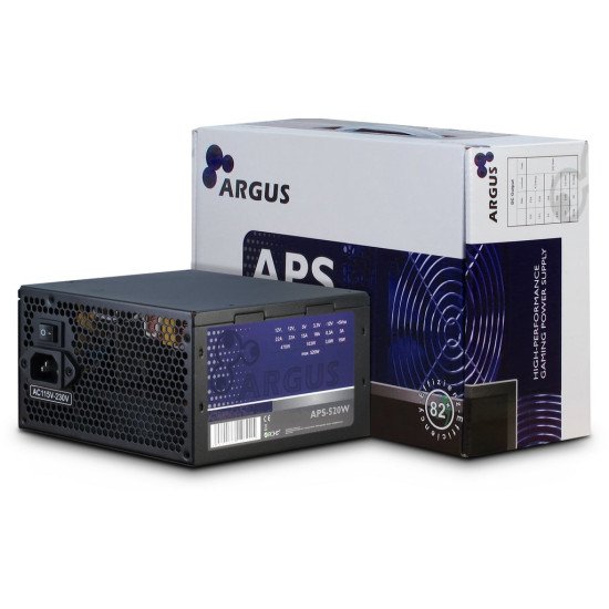 Inter-Tech Argus APS Alimentation 520 W 20+4 pin ATX ATX Noir