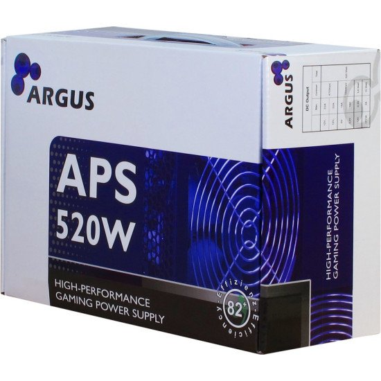 Inter-Tech Argus APS Alimentation 520 W 20+4 pin ATX ATX Noir