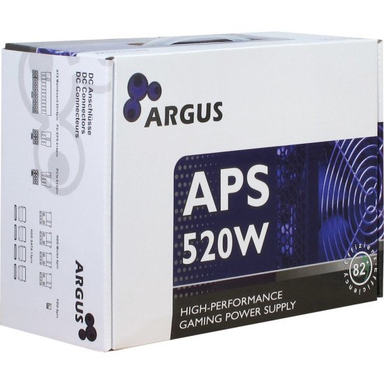 Inter-Tech Argus APS Alimentation 520 W 20+4 pin ATX ATX Noir