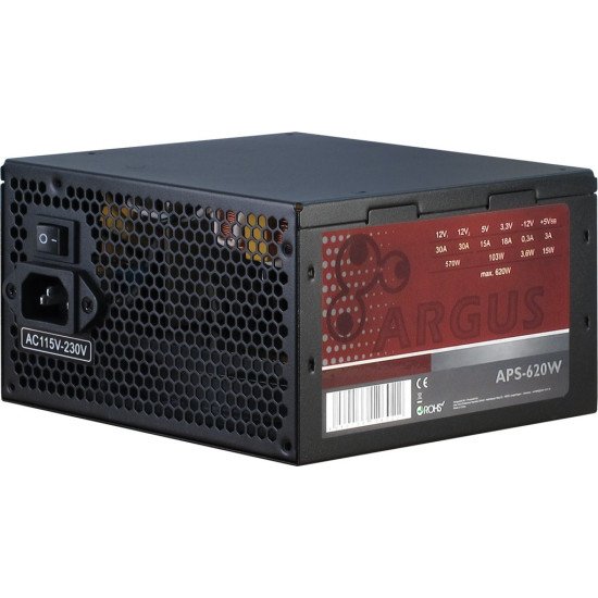 Inter-Tech Argus APS Alimentation 620 W 20+4 pin ATX ATX Noir