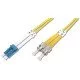 Digitus 5m LC / ST câble de fibre optique OS2 Blue,White,Yellow Digitus 5m LC / ST câble de fibre optique OS2 Blue,White,Yellow