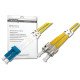 Digitus 5m LC / ST câble de fibre optique OS2 Blue,White,Yellow