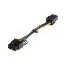 StarTech.com Câble adaptateur d'alimentation PCI Express à 6 broches vers 8 broches de 15 cm - F/M StarTech.com Câble adaptateur d'alimentation PCI Express à 6 broches vers 8 broches de 15 cm - F/M