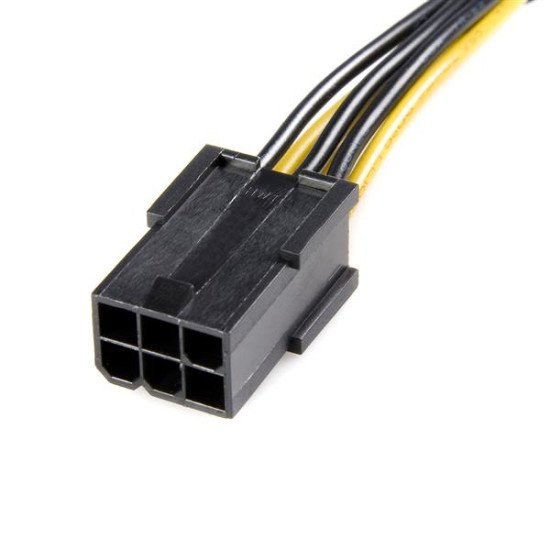 StarTech.com Câble adaptateur d'alimentation PCI Express à 6 broches vers 8 broches de 15 cm - F/M