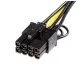 StarTech.com Câble adaptateur d'alimentation PCI Express à 6 broches vers 8 broches de 15 cm - F/M StarTech.com Câble adaptateur d'alimentation PCI Express à 6 broches vers 8 broches de 15 cm - F/M